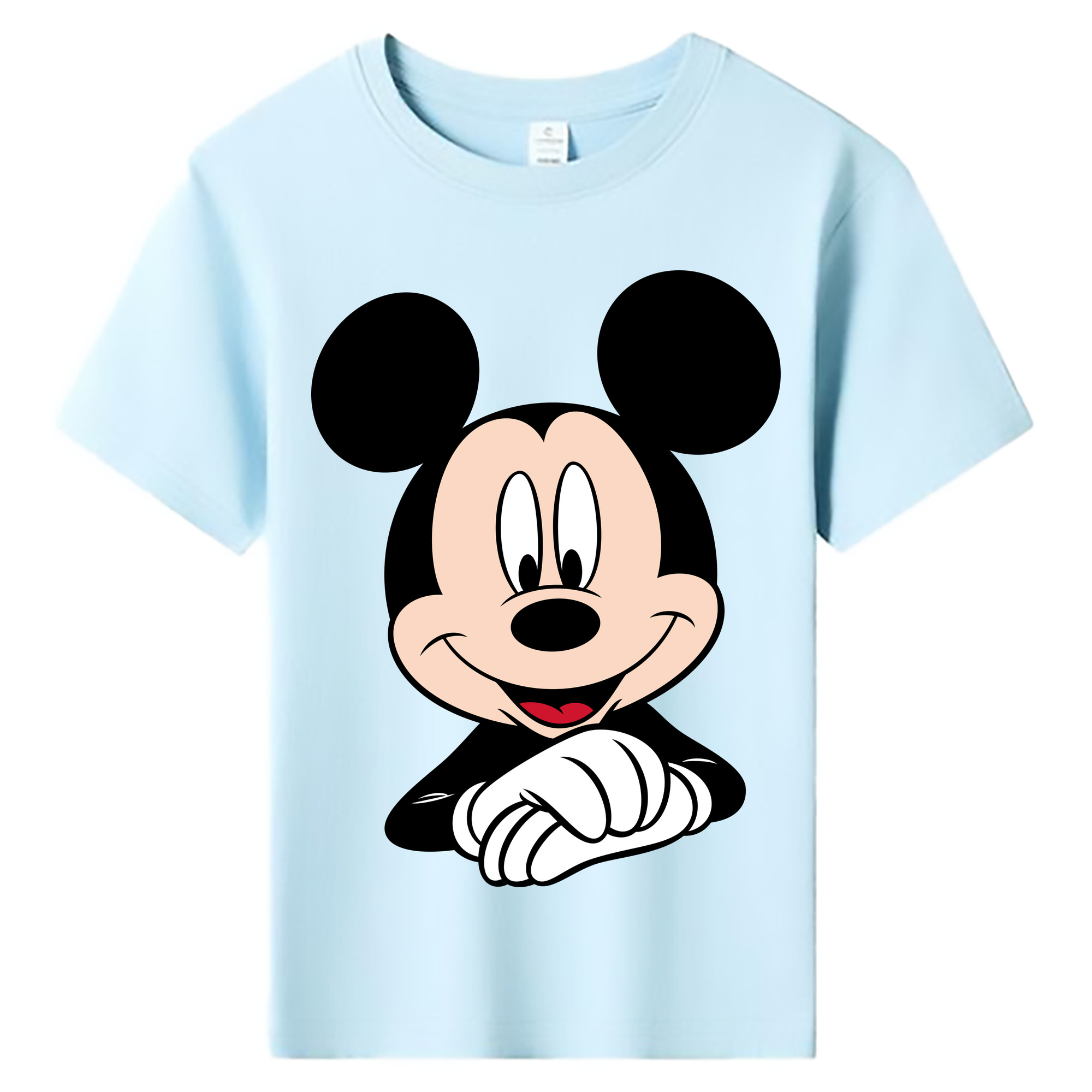 ミッキーマウス Mickey Mouse 綿100％キッズTシャツ（フロントプリント）
